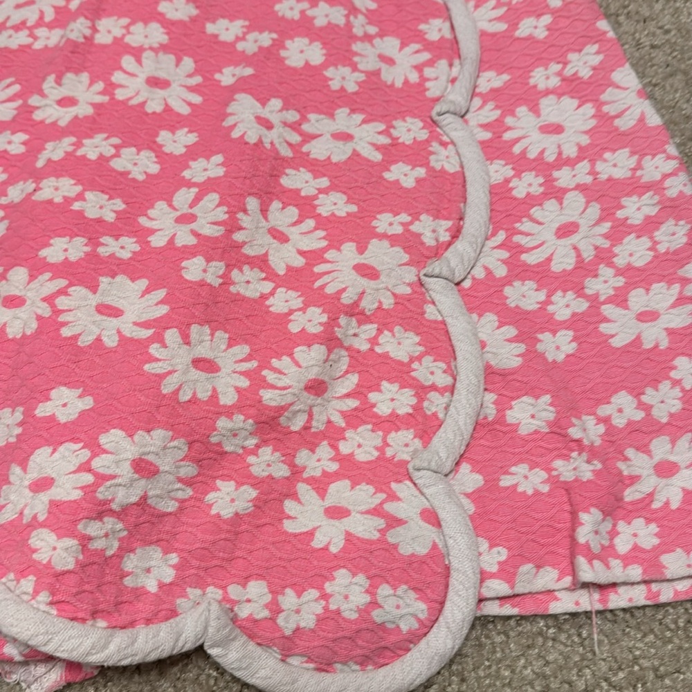 Vintage 70s Point of View Pink & White Flower Skort - Picture 2 of 11